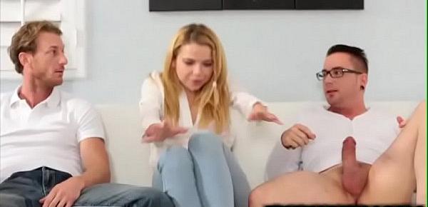  Game night turns into fuck night for Alina West and fucked fam